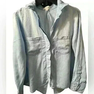 Cloth & Stone Anthropologie Chambry Button Down Top Size Small